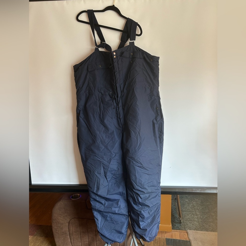 WEARGUARD VTG BIB OVERALLS SNOW SKI WATERPROOF INSULATION NAVY NYLON TAIWAN XL